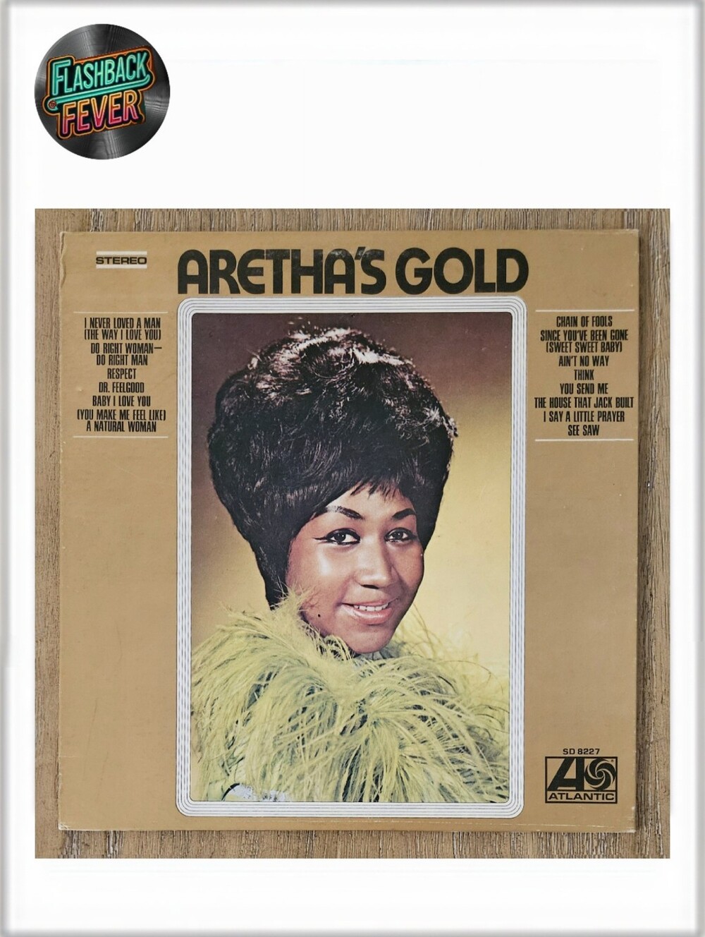 ARETHA FRANKLIN•Aretha's Gold Vinyl•1969 US Stereo (#SD 8227) Pitman Pressing